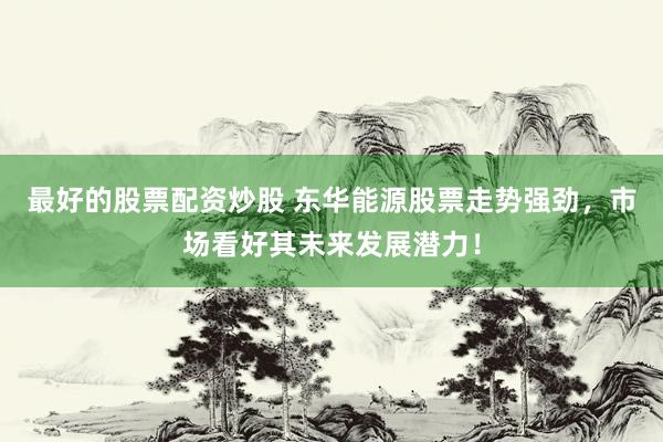 最好的股票配资炒股 东华能源股票走势强劲，市场看好其未来发展潜力！