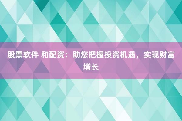 股票软件 和配资：助您把握投资机遇，实现财富增长