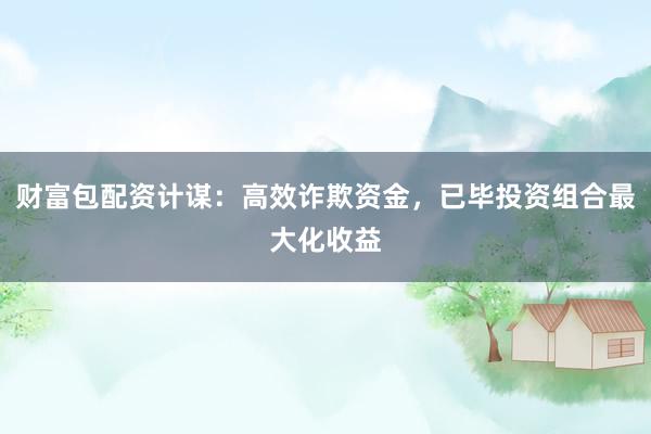 财富包配资计谋：高效诈欺资金，已毕投资组合最大化收益