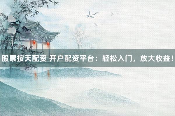 股票按天配资 开户配资平台：轻松入门，放大收益！