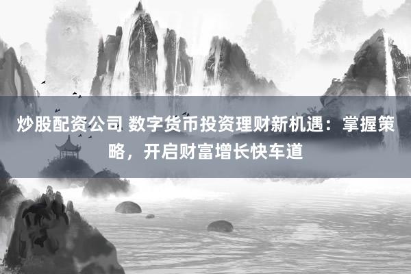 炒股配资公司 数字货币投资理财新机遇：掌握策略，开启财富增长快车道